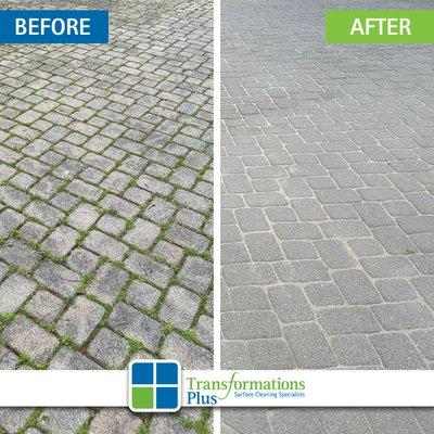 We can restore new life to old patios with our paver pressure washing service