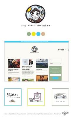 The Timid Traveler Blog | Fullerton, Ca | Travel Blog, Branding, Illustrations + Graphics by Third & Brand