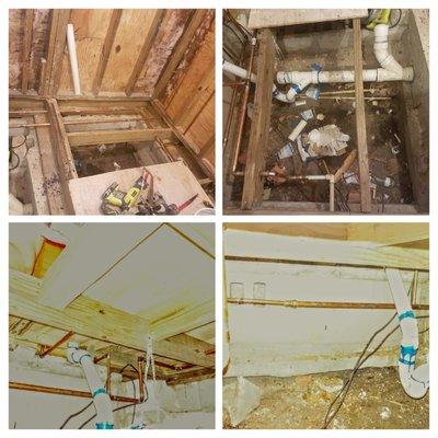 Full plumbing relocation