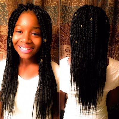 We take care of all your braiding needs. Happy client