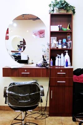 Many talented stylists rent booths at Epiphany and add diversity to the team.