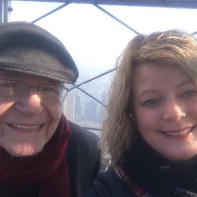 With my dad at the top of the Empire State building!