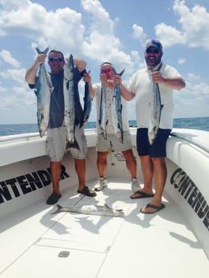 Nearshore King Mackerel trip. Not bad for half day.