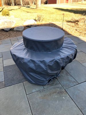 Custom fabricated fire pit cover