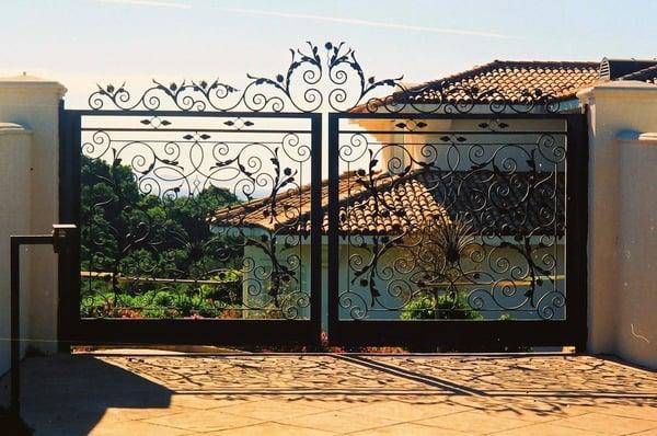 Wrought Iron Driveway Gates