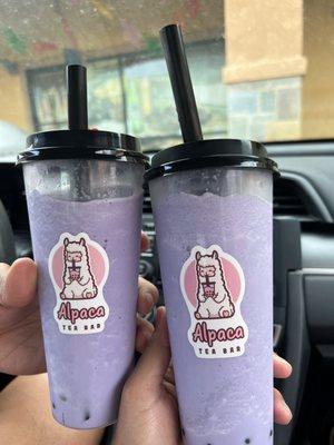 Taro smoothies w/boba