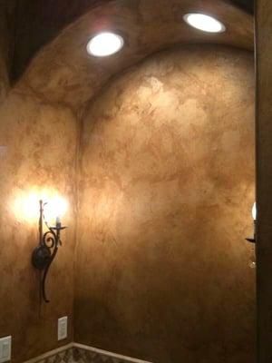 A faux-stucco look for a Tuscan home.