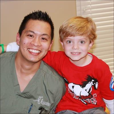 Dr. Chris Lee with Happy Patient