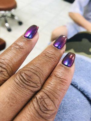 Over-lay w/Shellac chrome