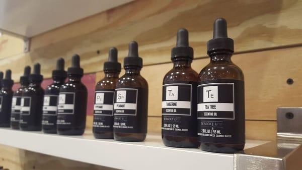 Stop by our Custom Blend station and create your own products with your own essential oils.