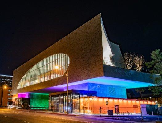 Riverside Main Library - Night