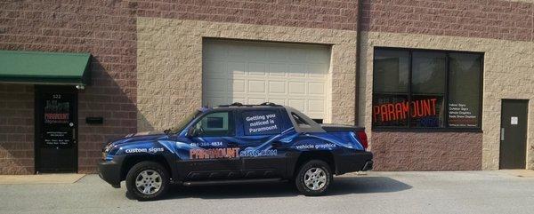 Full service sign company.  From vehicle graphics to interior and exterior signage.