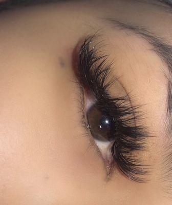 Volume lash extensions