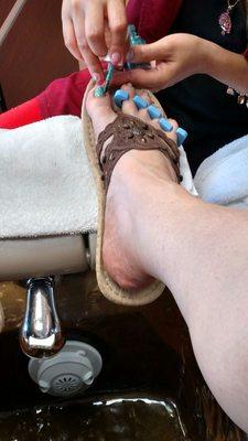 My pedicure was fantastic