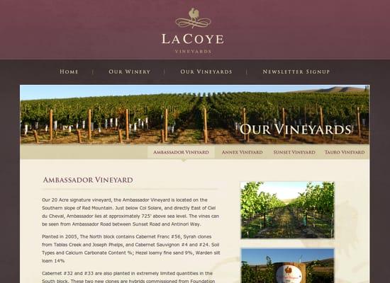 LaCoye Vinyards - http://www.lacoye.com/