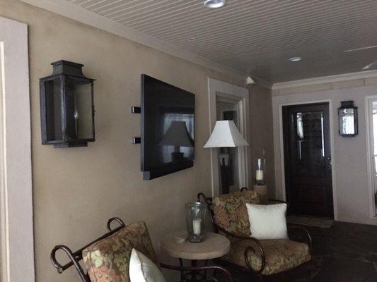 Wall mount TV installations.