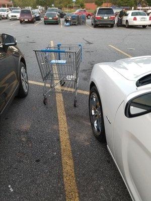 They refuse to clear the parking lot.  I wish I was coming when this car was left on my car.