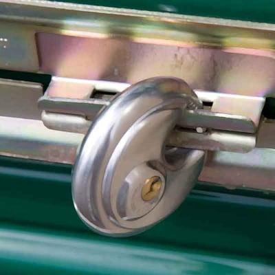 We have gated electronic security AND we will provide you with a free padlock.