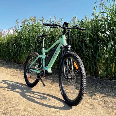 Dogleg Full Suspension Electric Bike. Great for a smooth trail ride.