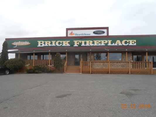 Gull Lake Brick Fireplace & Spas