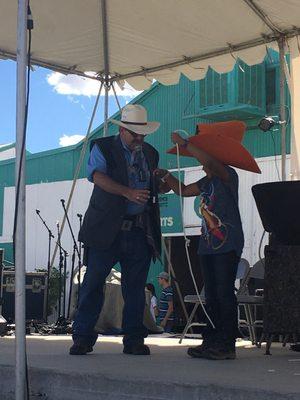 Godfrey the Magician performing at the 2017 Cochise County Fair.