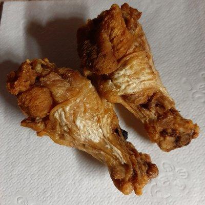 Dried up chicken wings