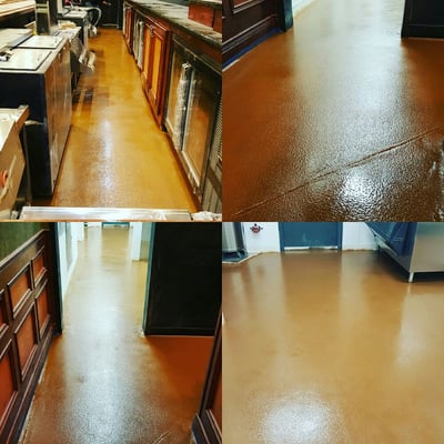 Completed Epoxy Quartz Floor At Tilted Kilt Bloomfield NJ