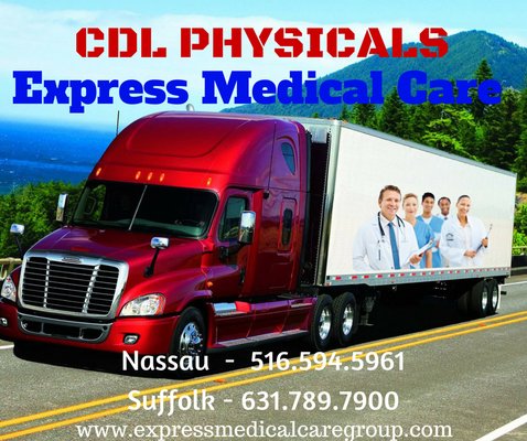 Ask us about our CDL Physicals!