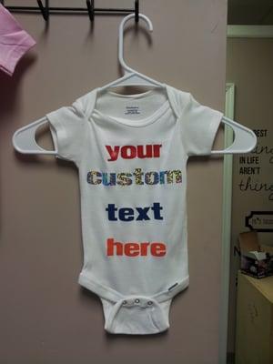 custom onesies!