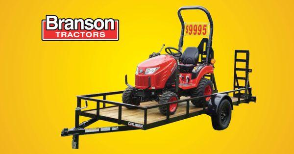 Brawny Branson Tractor Packages starting at $9,995 or as low as $150/month!