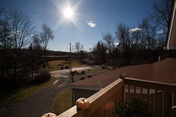 Beautiful mountain views in total privacy on your balcony.