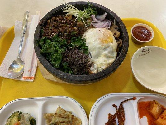 Mushroom bibimbap