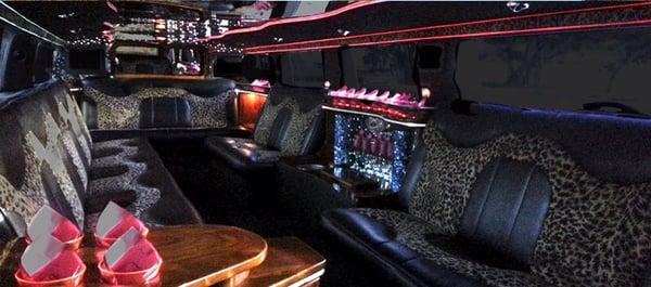 First class interior with LED lighting and a sound system that will have your party rocking