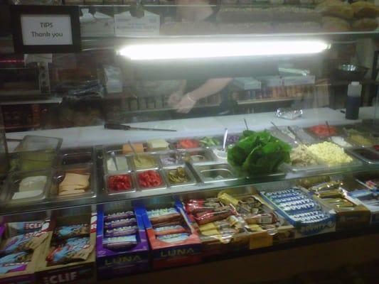 Sandwich bar, with all the fixings!