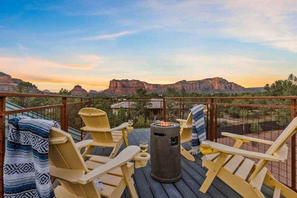 Red rock views from the Sky Deck