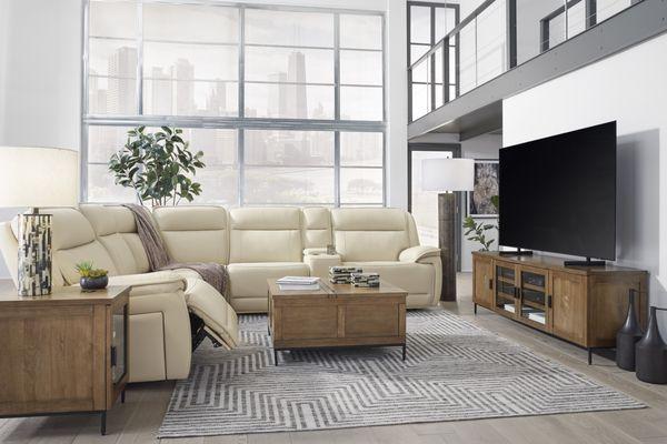 The ultimate in comfort and style with this amazing leather sectional