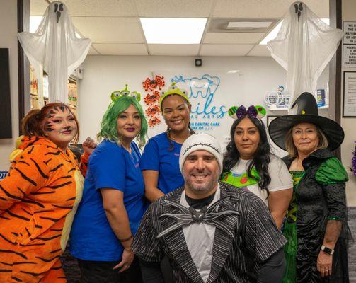 Happy Halloween 2023 
 From: 
 The Smiles Dental Arts team