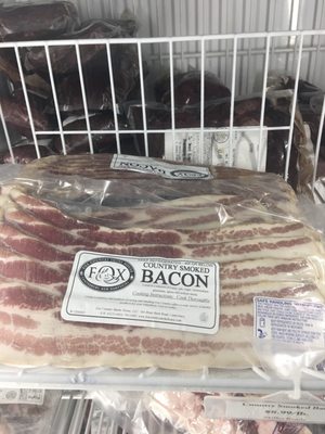 Locally produced bacon