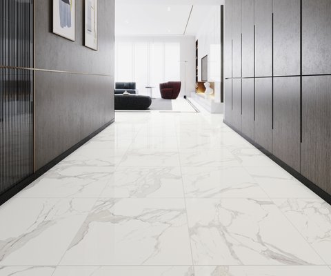 Statuario Extra High Glossy Porcelain Tile. Sizes 12"x24" 24"x24" & 24"x28"