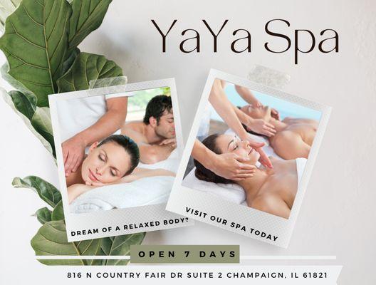 We are a proud Asian Spa located in Champaign, IL!