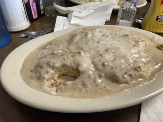 Biscuits and sausage gravy