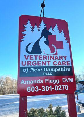 Logo designed by VirgoDesignStudio.com.  Installed in Ossipee NH on Route 16.