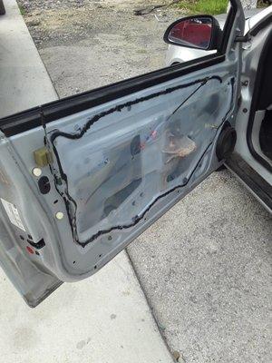 My side left  door panel. They wanted to drive around like this.