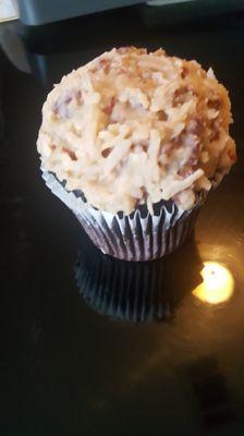 German Chocolate Cupcake