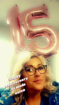 Fifteen  year for dimoda salon happy anniversary