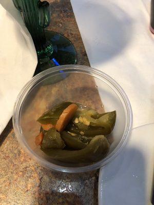 Jalapeños in vinegar