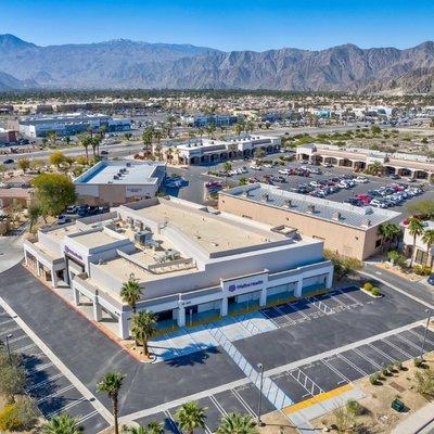 A bird's eye view of WelbeHealth's new center in Coachella Valley.