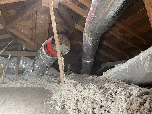 Attic insulation