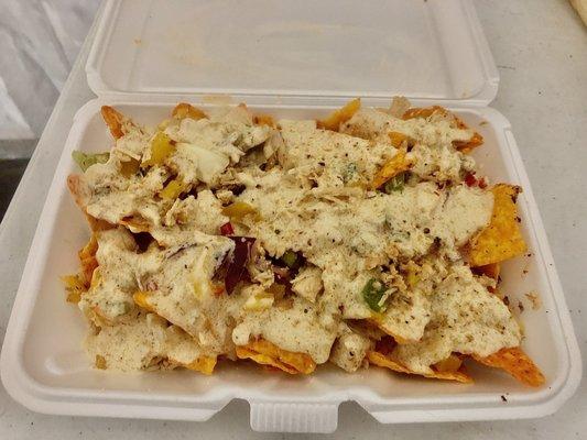 Loaded Chicken Nachos