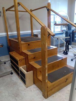 Mock up of steps used for physical rehab